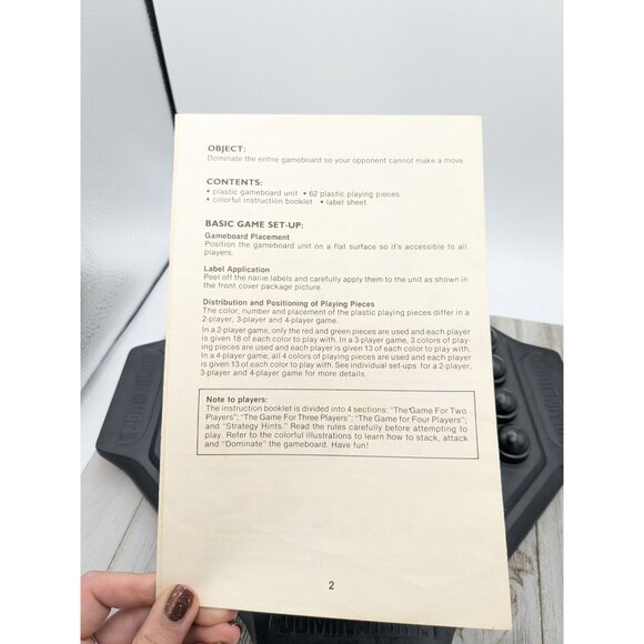 Domination Game Parts Board Replacement Pieces Milton Bradley #4207 - Picture 3 of 7